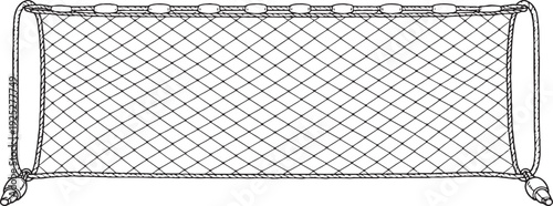 Industrial Plastic Fish Crate with Lid Line Art Illustration Black and White EPS SVG