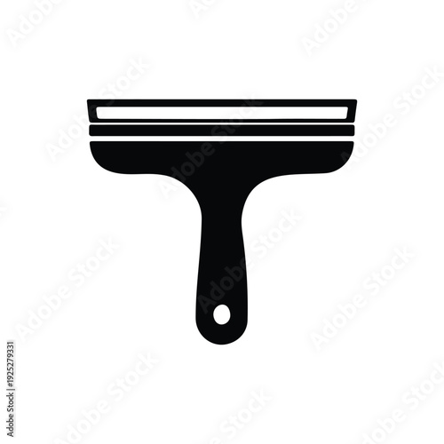 Squeegee silhouette icon vector flat design.