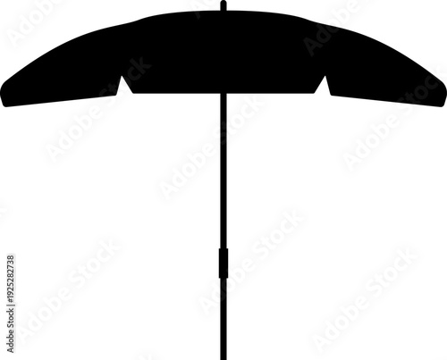 Umbrella icon. Types of umbrellas collection vector silhouette. April showers bring May flowers. Season Rain Protection Concept Flat Design