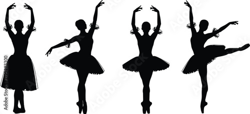 Black Silhouette Mega Collection of Ballet Dancers 