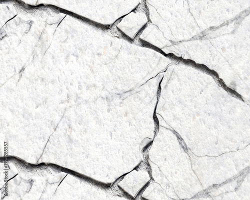 White Cracked Marble Stone Texture Background