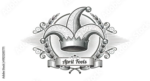 Jester Hat with April Fools Banner.