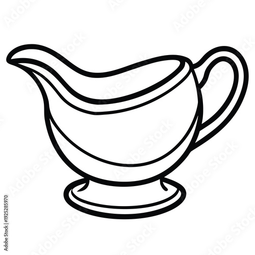 gravy-boat-isolated-on-pure-white-background.eps