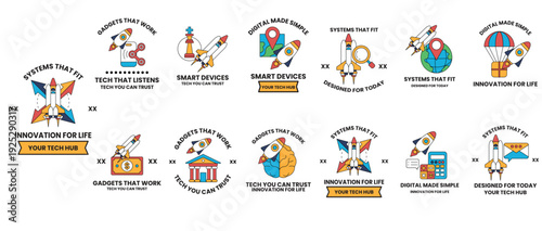 A set of images with the words "Innovation for Life" written below them
