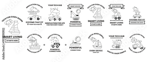 Smart living is a concept that is being promoted through these images
