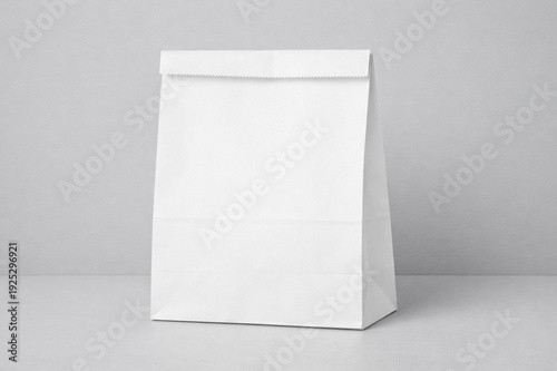 paper bag mockup white color