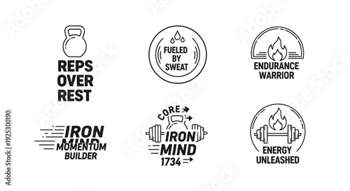 Motivational clothing mockups show various positive affirmations for.