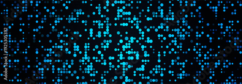 Dots Geometric Pattern Background Texture for Digital Art, Data Science, AI Tech, Medical, Fintech, Biotech Graphic Design Forum Conference BG. Modern Halftone Circle Gradient. Vector Illustration