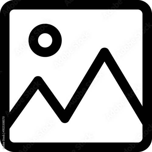 Image Gallery Vector Line Icon