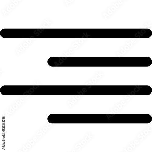 Align Right Vector Line Icon