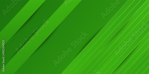 Abstract green sporty background template vector with shiny lines and lights. Green background with strong pattern design.Eps10 vector