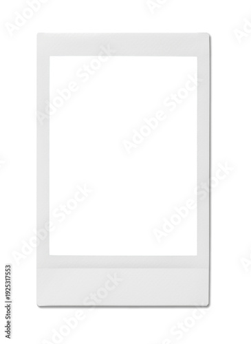Konstfotografi Vintage Polaroid, instant photo frame isolated in transparent PNG, polaroid fram