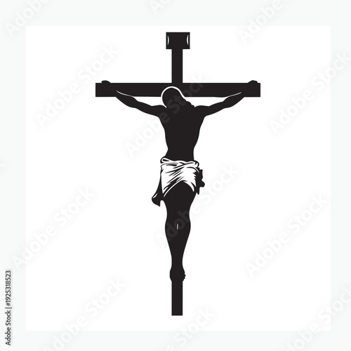 silhouette of the statue of jesus on the cross