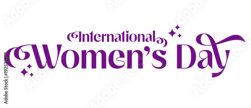8 March Women’s Day Text PNG Transparent Background
