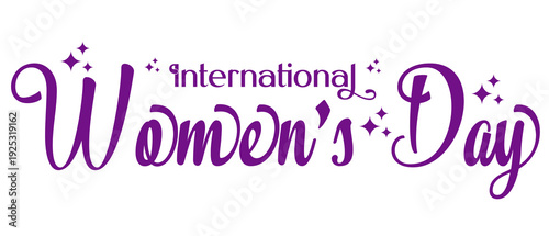 Happy Women’s Day Text PNG Transparent Typography Design