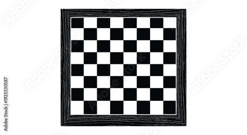 A framed black and white checkered pattern provides a stark visual contrast resembling a chessboard silhouette high quality