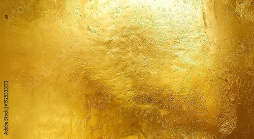 Golden Texture with Brush Strokes and Glittering Particles