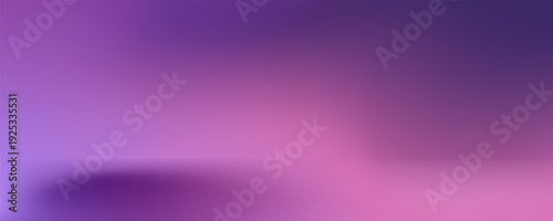 Abstract gradient podium background. Violet, purple and lilac empty 3d studio backdrop. Clean scene for product presentation mockup template.