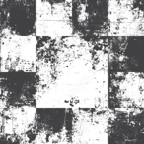 Wallpaper Mural Grunge style artistic background. Black and white abstract page set universal Torontodigital.ca
