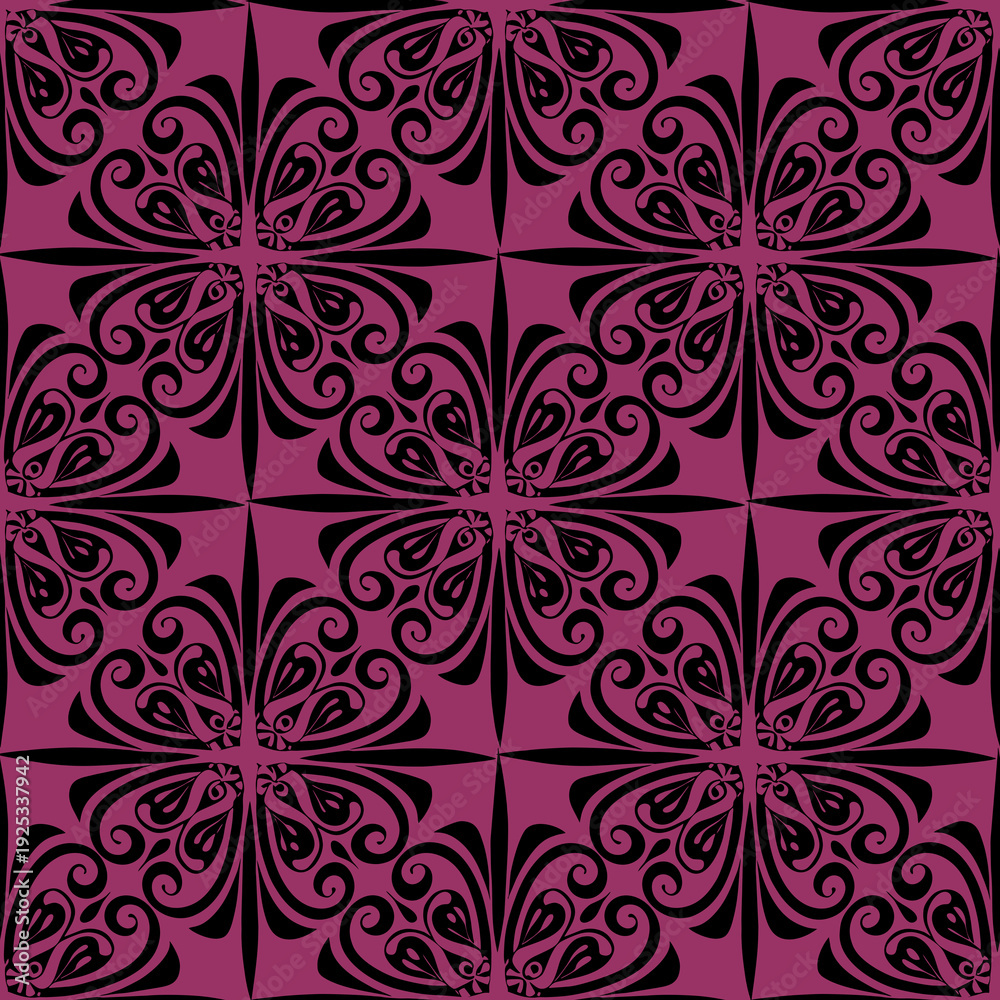 Fototapeta premium simple seamless abstract black and purple pattern, texture