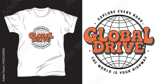 Truck Driver graphic vector T shirt design print