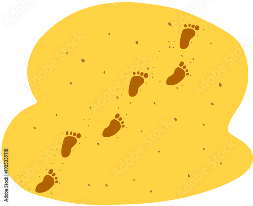 Footprints in the sand 