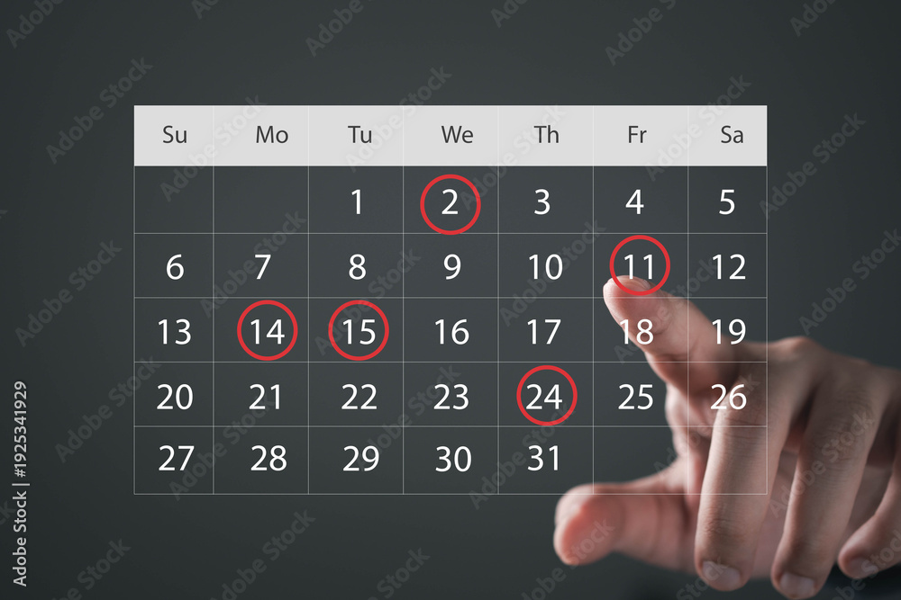 Fotografie Calendar planning and scheduling