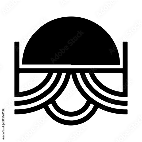 Minimalist vector file icon isolated on transparent background, Vector