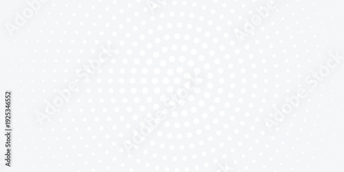 Abstract white and gray background with central radial halftone dot pattern.