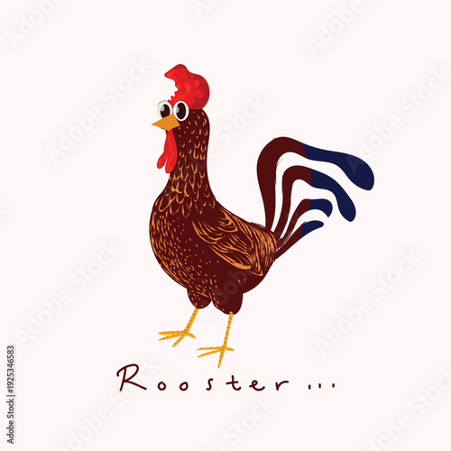 Rooster, chicken sketch hand drawn retro vintage vector illustration. Poultry farm animal isolated on background.