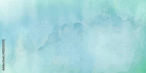 Soft Blue Green Watercolor Abstract Texture Background