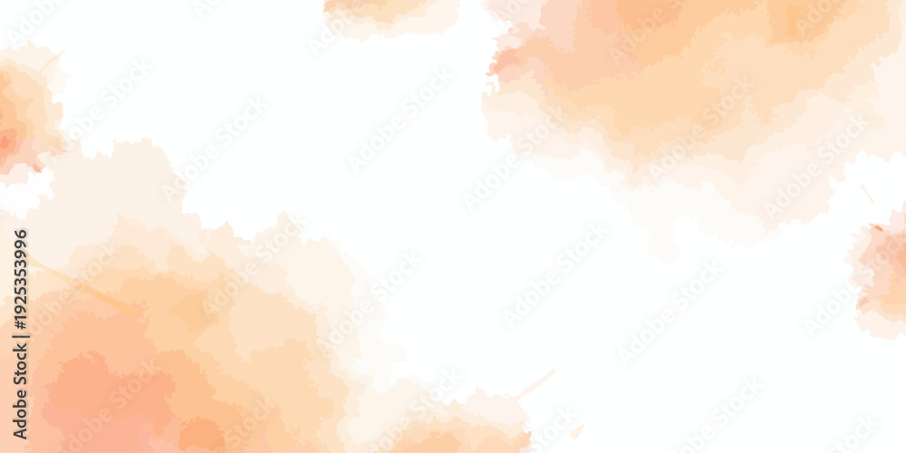 Obraz premium Abstract Watercolor Background with Soft Peach and Orange Tones