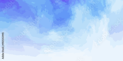 Abstract Blue and Purple Watercolor Gradient Background Texture