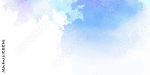 Abstract Watercolor Blue Purple Splatter Artistic Background