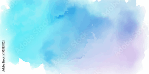 Dreamy Blue and Purple Watercolor Abstract Background Texture