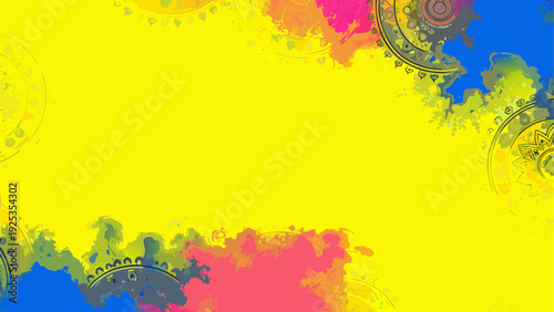 Vibrant abstract blend of warm and cool colors in a gradient pattern