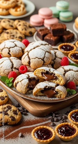 Wallpaper Mural Assorted Sweet Treats and Desserts Display. Torontodigital.ca