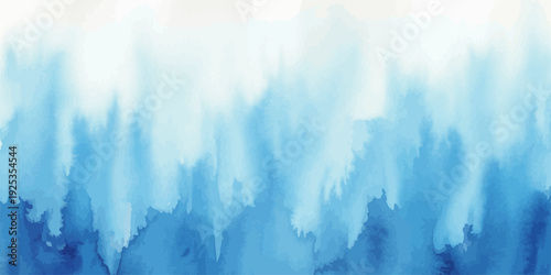 Abstract Blue Watercolor Background with Blurry Gradient Effect