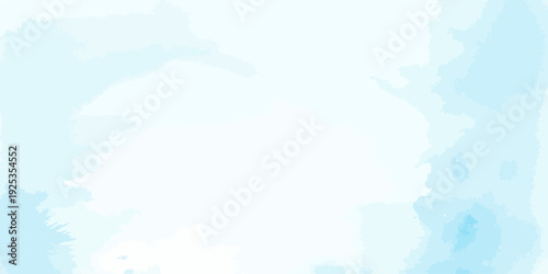 Soft Blue Watercolor Texture Background, Abstract Artistic Wash