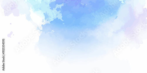 Soft Blue and Purple Abstract Watercolor Background Texture