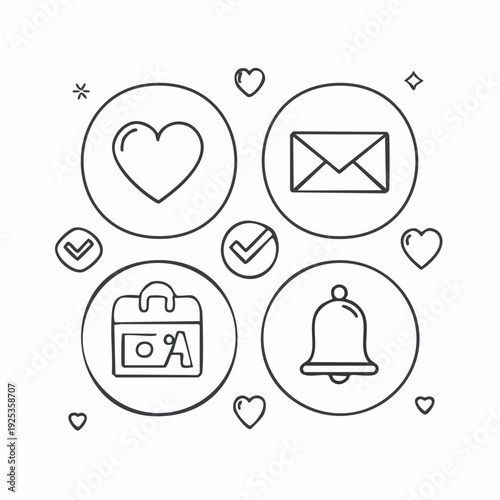 Essential Contact Info Solid Glyph Icon Selection