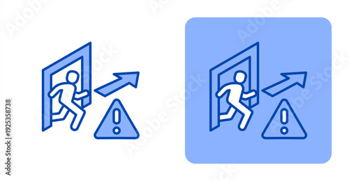 Risk Assessment icon, with contrast background.