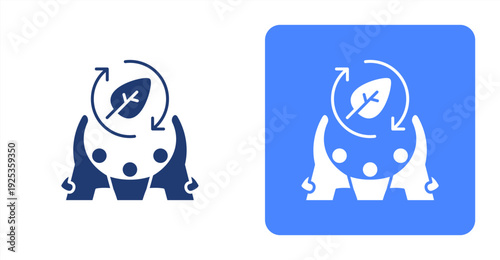 Disaster Recovery icon, with contrast background.