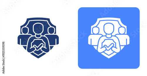 Public Safety icon, with contrast background.