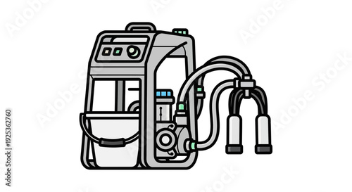 Portable Milking Machine for Cows and Goats - Efficient Livestock Farming Equipment