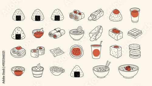 Elegant Hand-Drawn Bows and Ribbons - A Collection of Decorative Embellishments for Gifts and Crafts