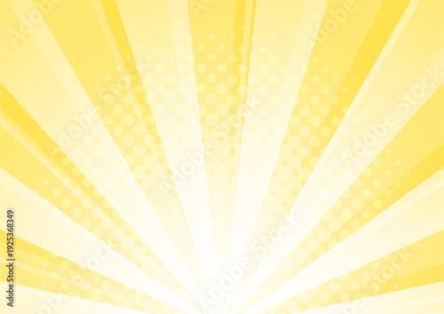 金色・黄色のサンバースト・集中線