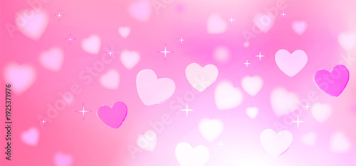 Soft heart shaped light effect with pink flares, glow, and subtle shine. Romantic overlay for Valentine’s Day, love designs, or wedding projects.
