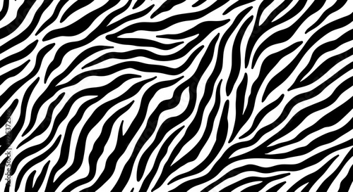 Black and white zebra stripes pattern seamless texture.