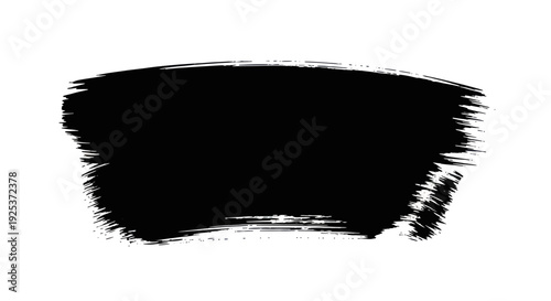 Black Brush Stroke Abstract Art Element.